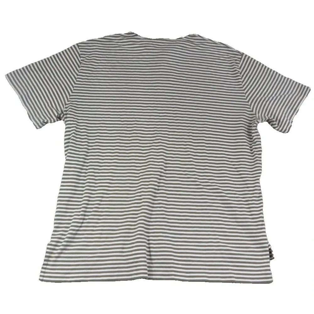 Polo Ralph Lauren Shirt Mens XXL Green White Striped Pima Cotton Short Sleeves